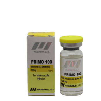 Primobolan anabolic steroid vial by Norma Pharma, 10ml dosed at 100mg/ml