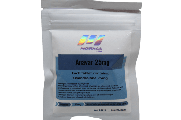 25mg Anavar tablets by Norma Pharma.