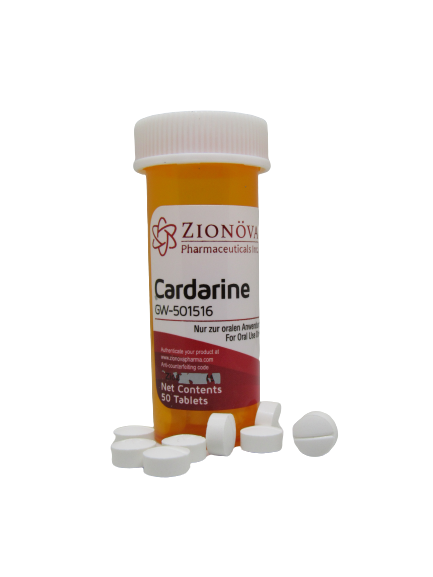 Zionova Cardarine supplement bottle image.