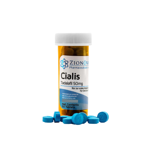 Zionova Cialis tablet packaging image.