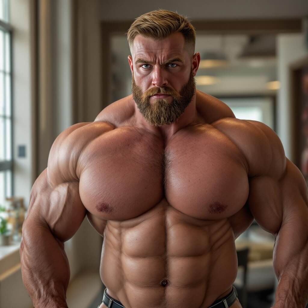 huge male bodybuilder