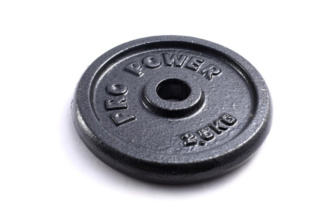 Single cast-iron barbell weight plate