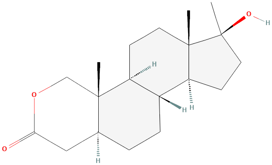 2D structure of oxandrolone