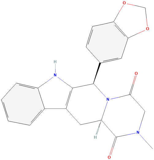 2D structure of tadalafil