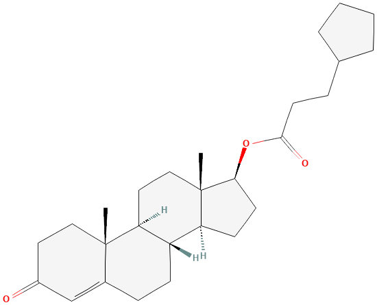 2D structure of testosterone cypionate